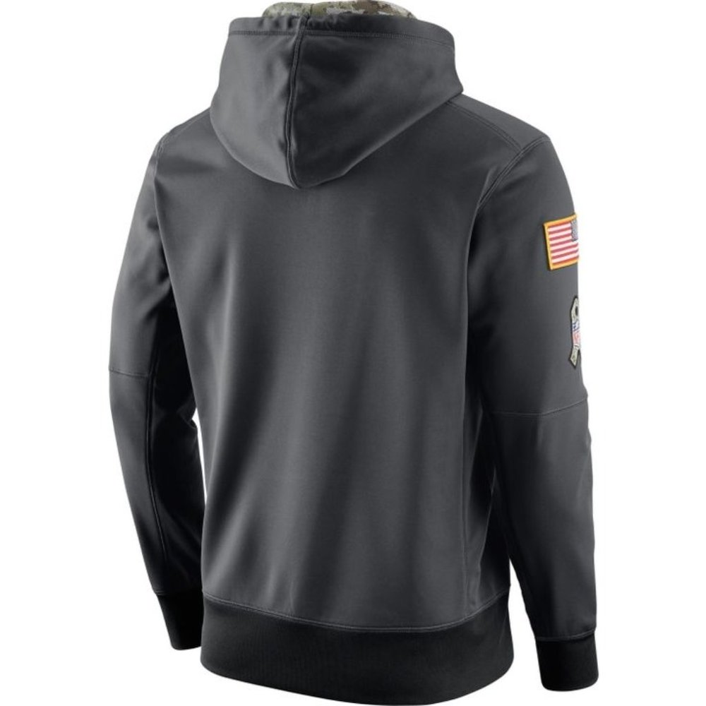Nwt Rare 100% Nike 2016 Jacksonville Jaguars Salute To Service Hoodie Slim fit - Picture 3 of 3